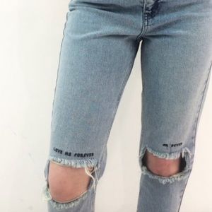 Topshop Love Me Forever or Never Jeans